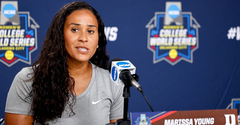 Duke softball coach Marissa Young