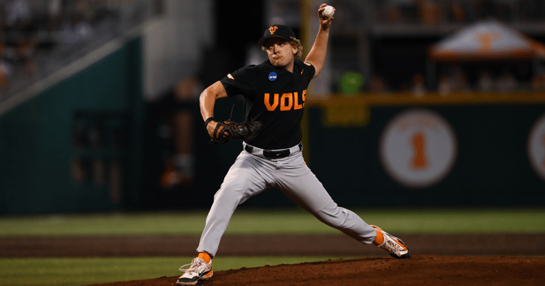 Tennessee pitcher Andrew Behnke. Credit: UT Athletics (Kate Luffman)