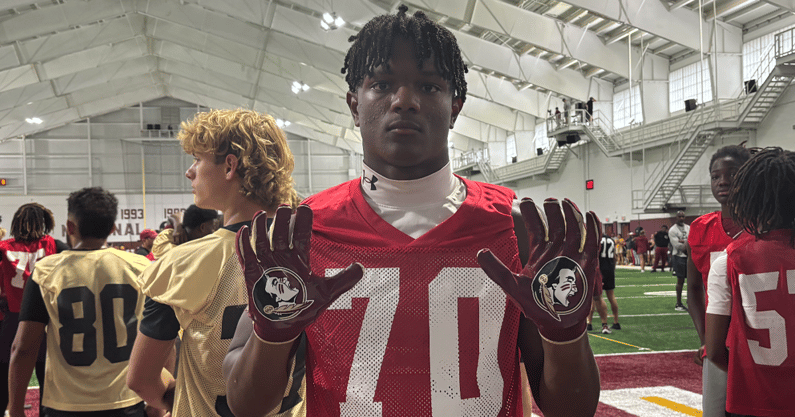 Derrek Cooper at Florida State Camp (Matt LaSerre/Warchant)