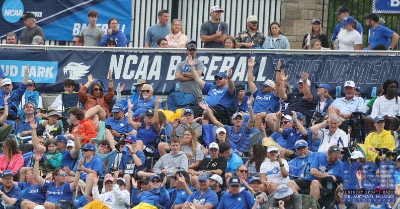Kentucky fans during the NCAA Tournament regional at Kentucky Proud Park - Dr. Michael Huang, Kentucky Sports Radio