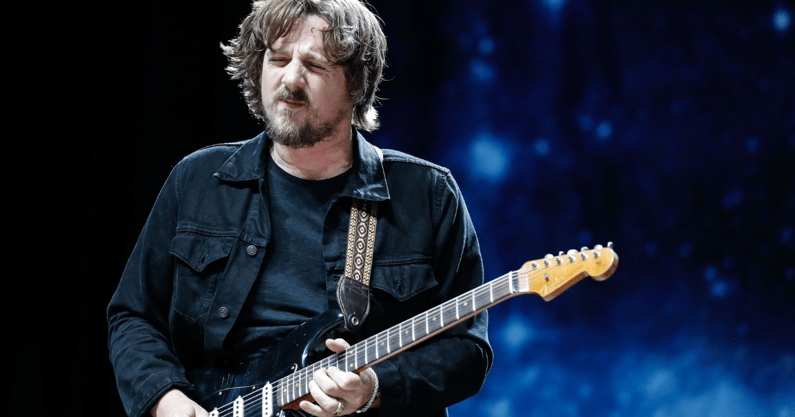 Sturgill Simpson performs during the Outlaw Music Festival at Ruoff Home Mortgage Music Center in Noblesville Ind. - © Michelle_Pemberton/IndyStar
