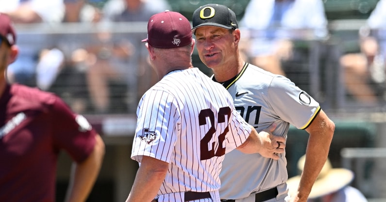 oregon-head-baseball-coach-mark-wasikowski-shares-heartfelt-message-texas-a&m-braden-montgomery-shane-sdao
