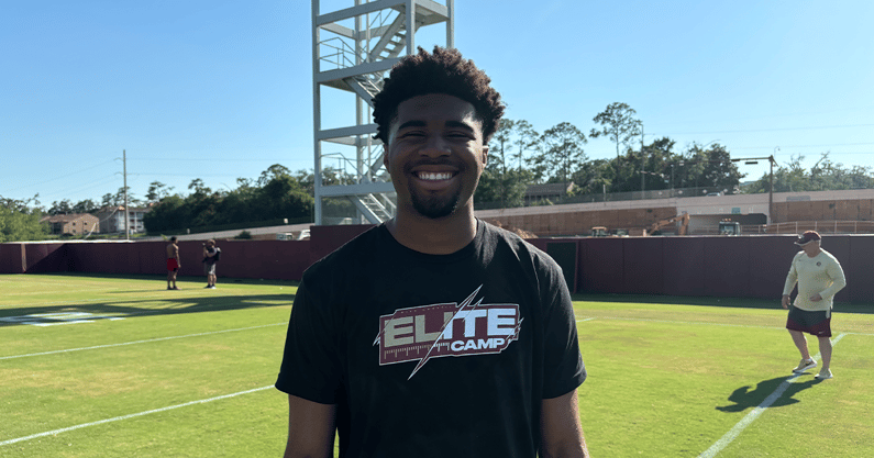 Jaden O'neal at Florida State, Mike Norvell's Elite Camp (Matt LaSerre/Warchant)