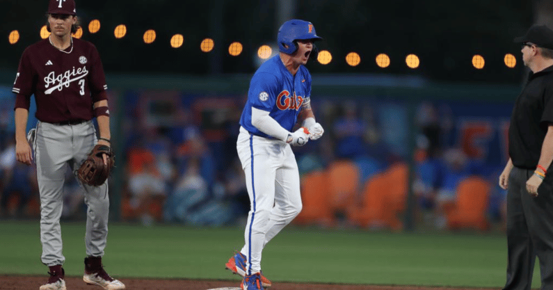 Florida Gators third baseman Dale Thomas (UAA Communications / Photo by Mallory Peak)