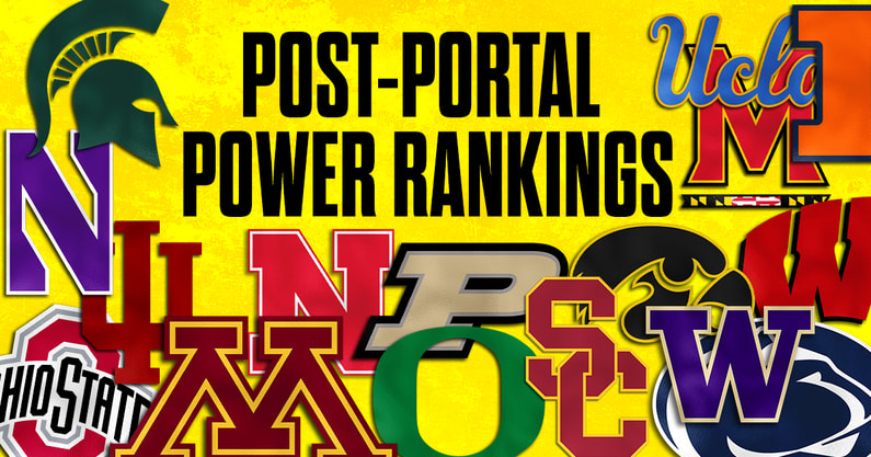 We rank the top teams in the Big Ten after the transfer portal chaos.