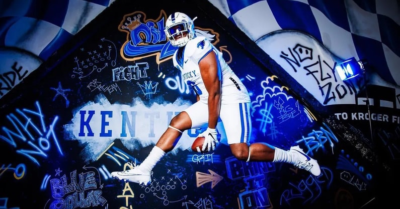 DL Javeon Campbell at his Kentucky official visit