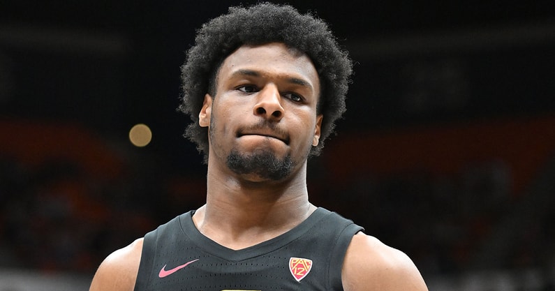 Former USC guard Bronny James