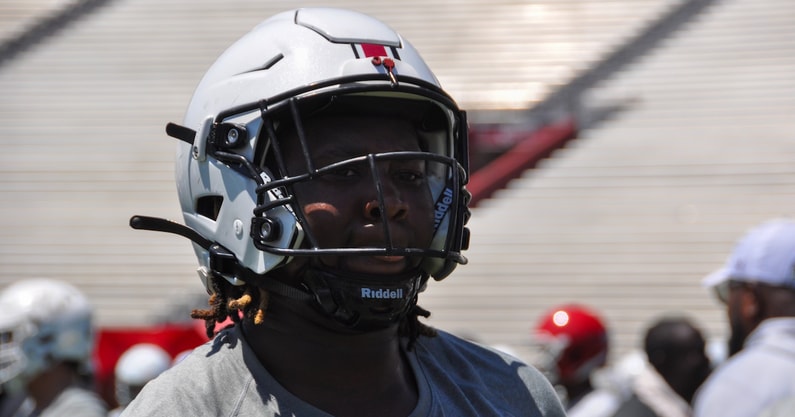 South Carolina OL Shed Sarratt at a camp in high school (Photo: GamecockCentral.com