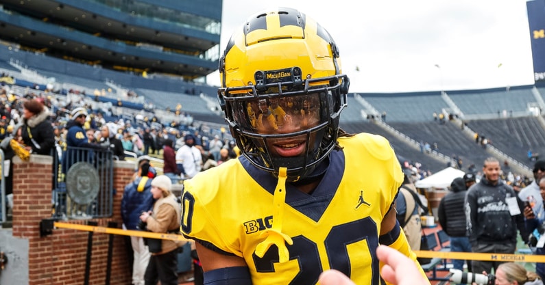 Michigan Wolverines football cornerback Jyaire Hill redshirted as a freshman in 2023. (Photo by Junfu Han / USA TODAY NETWORK)