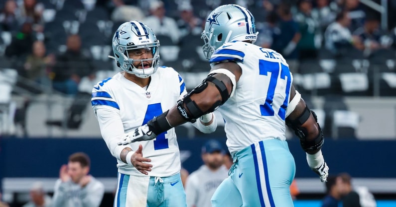 Tyron Smith Jets Cowboys Dak Prescott