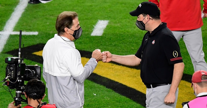ohio-state-head-coach-ryan-day-reveals-reaction-nick-saban-alabama-retirement