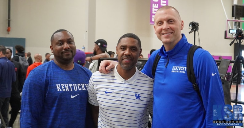 Photo of Alvin Brooks (left), Jason Hart (middle) and Mark Pope by Zack Geoghegan | Kentucky Sports Radio