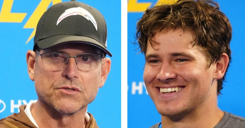 chargers jim harbaugh justin herbert