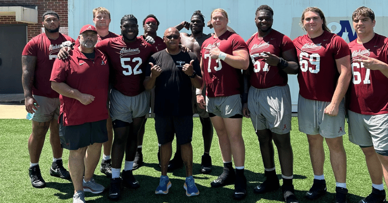Alabama OL with Al Carson
