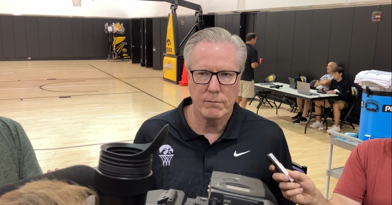 Fran McCaffery meets with the media