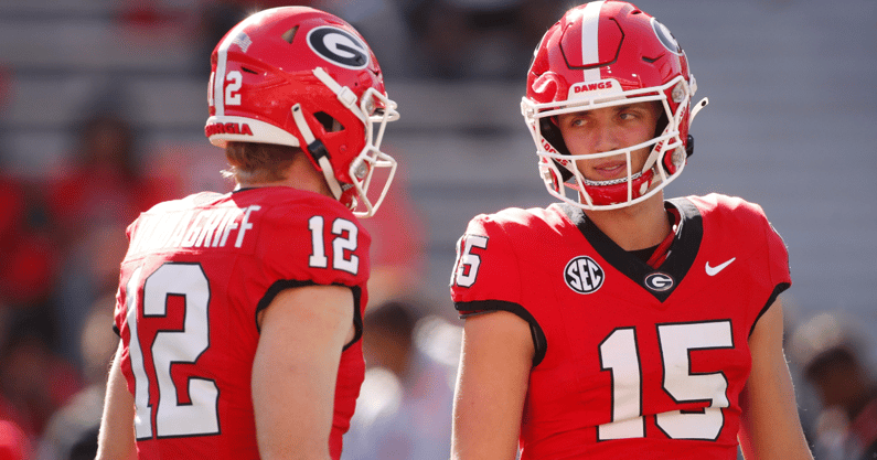 Georgia QBs Carson Beck and Brock Vandagriff