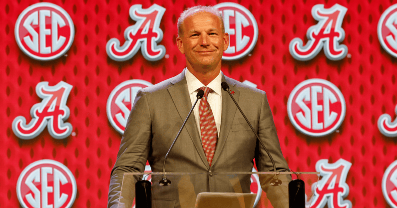 Alabama coach Kalen DeBoer