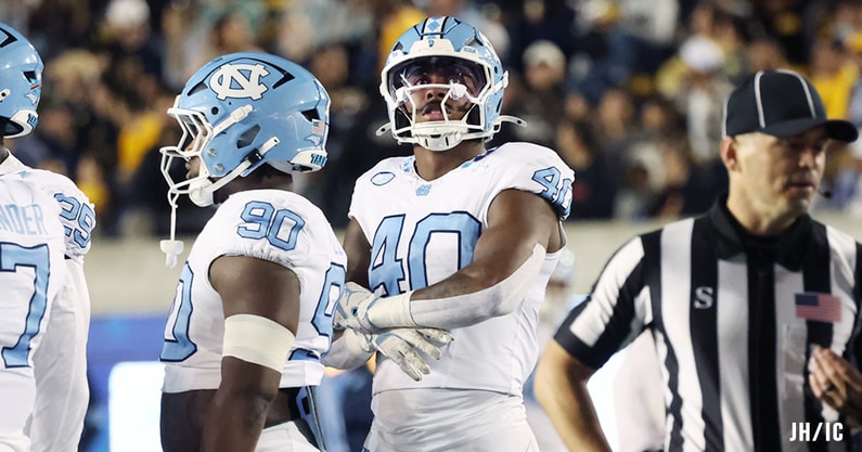 UNC edge rusher Tyler Thompson against California.