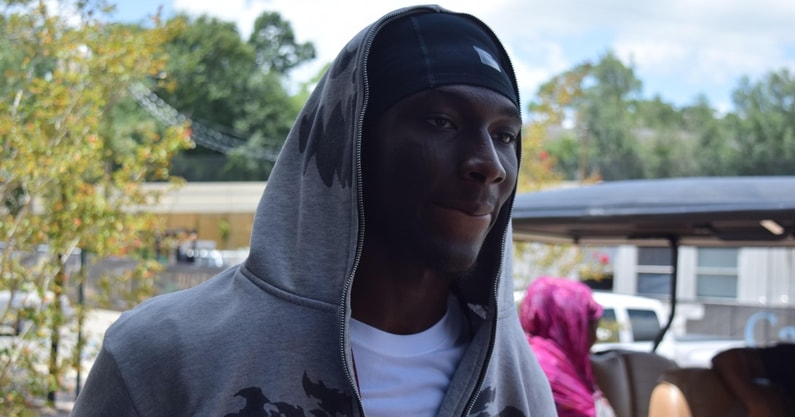 Florida State running back target Ousmane Kromah on campus for a July visit. Photo: Warchant / Matt LaSerre