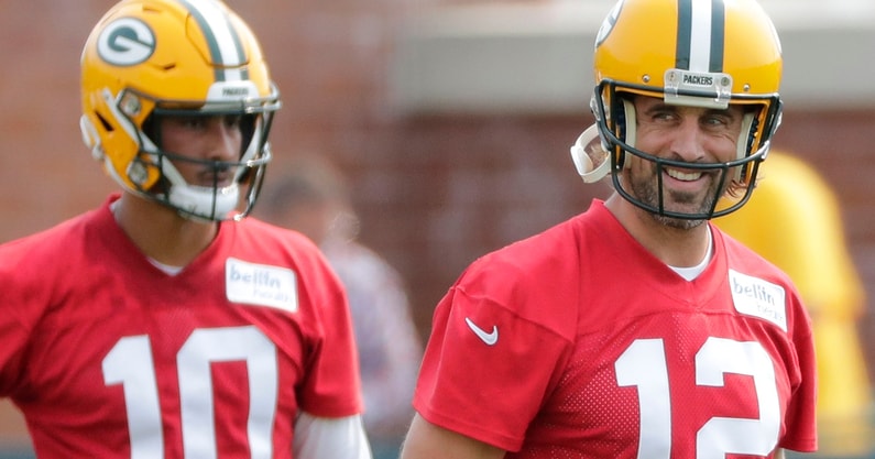 packers jordan love aaron rodgers