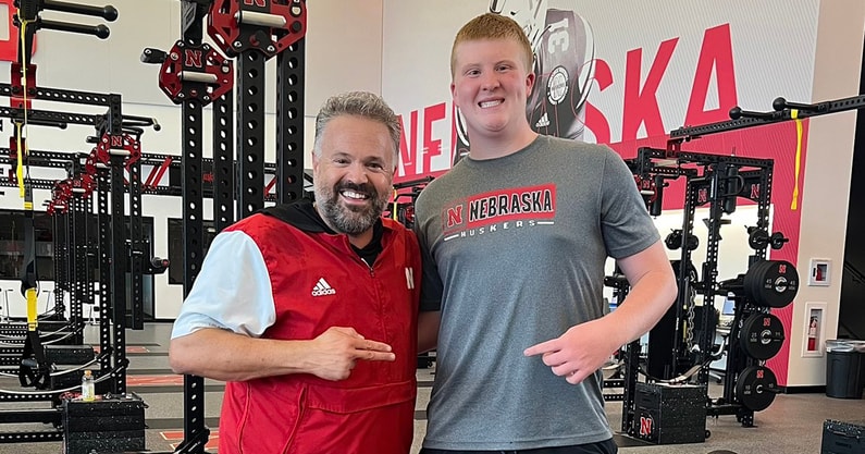 2027 OT Matt Erickson at Nebraska