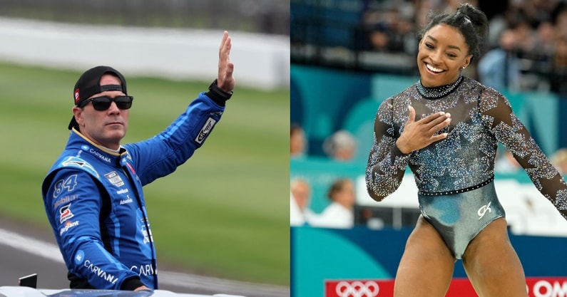 Jimmie Johnson Simone Biles