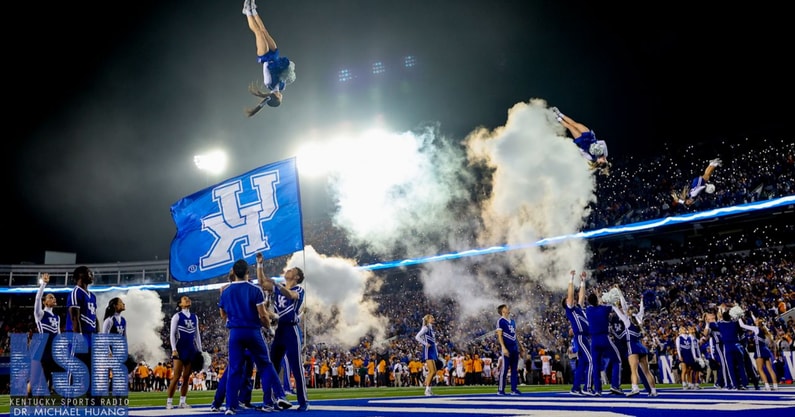 Kroger Field for a Kentucky football night game