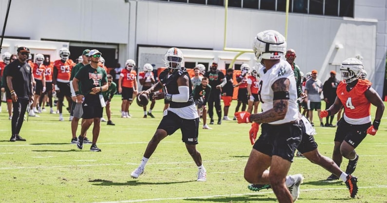 Cam Ward Miami fall practice