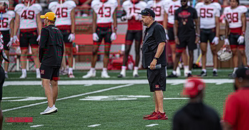 Matt Rhule Nebraska football practice 2024