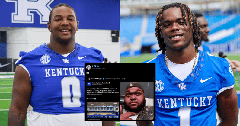 Photos of Deone Walker (left) and Maxwell Hairston by Mont Dawson | Kentucky Sports Radio