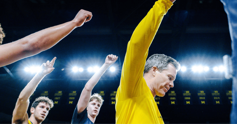 Michigan Wolverines basketball head coach Dusty May replaced Juwan Howard. (Photo courtesy Michigan athletics)