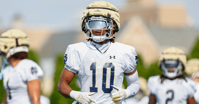 notre dame wide receiver kris mitchell