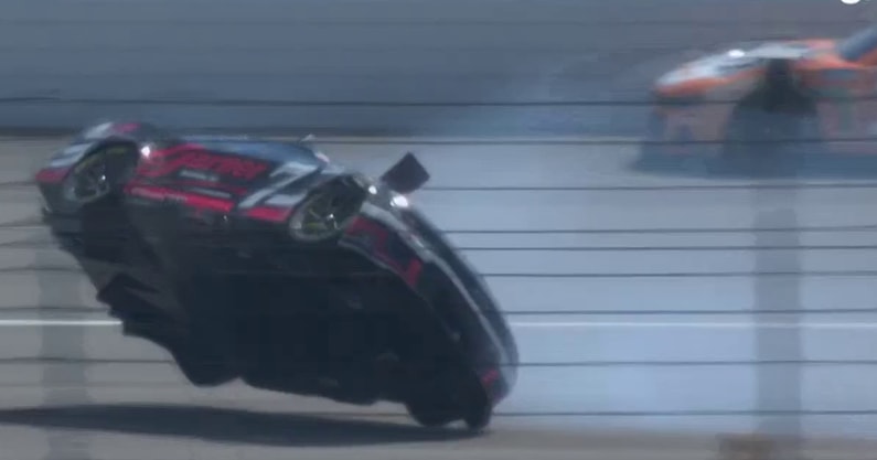 Corey LaJoie flip Michigan