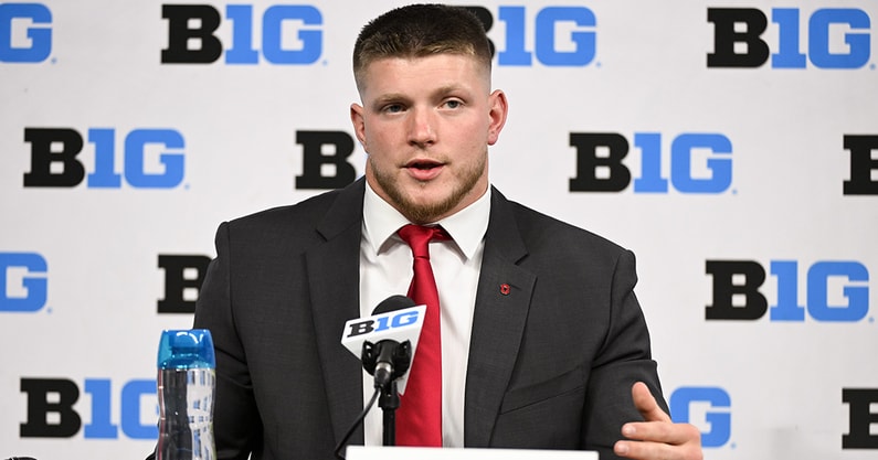 Ohio State EDGE Jack Sawyer at Big Ten Media Days