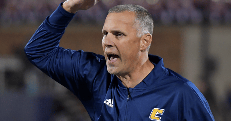 UTC football coach Rusty Wright. Credit: Ron Johnson-USA TODAY Sports