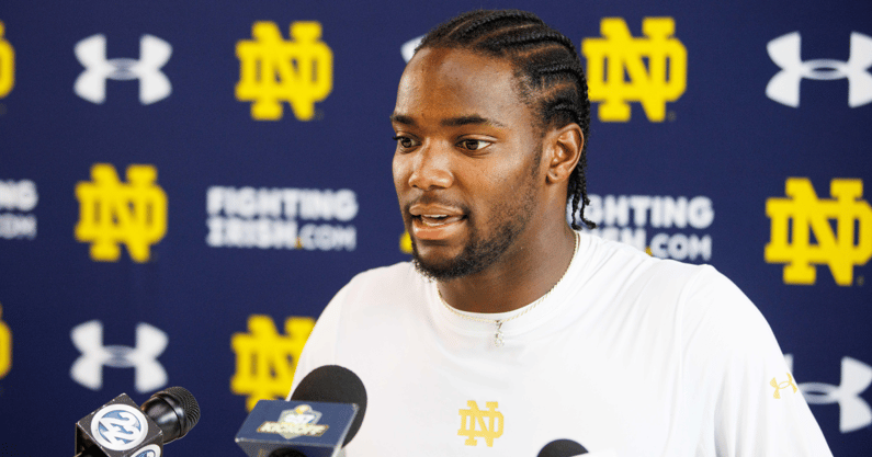 notre dame cornerback benjamin morrison