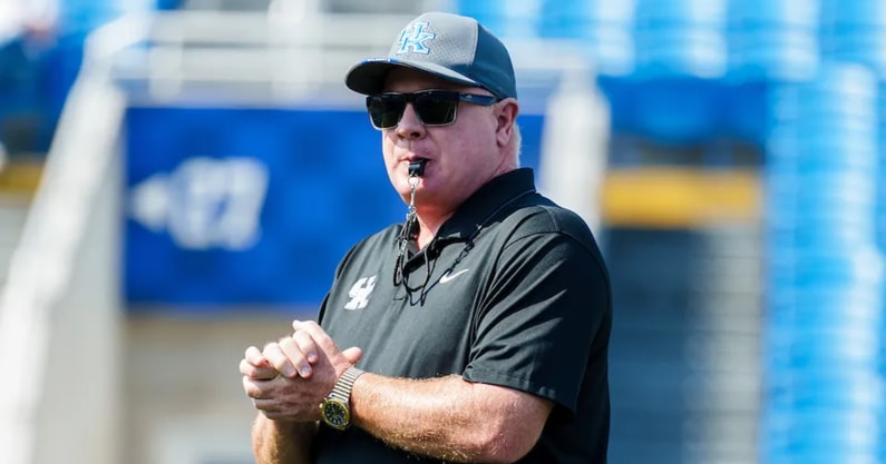 Photo of Kentucky football head coach Mark Stoops by Jacob Noger | UK Athletics