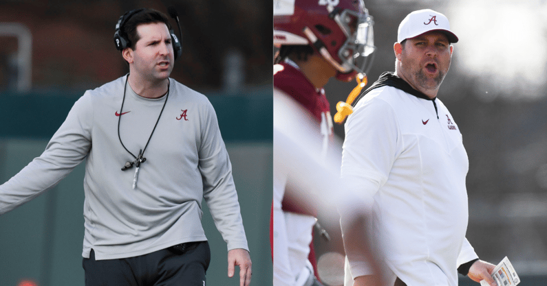 Alabama coordinators Nick Sheridan and Kane Wommack