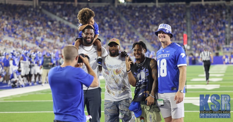 Josh Allen, Ray Davis, Wan'Dale Robinson, and Will Levis at Kentucky Football's season opener - Dr. Michael Huang, Kentucky Sports Radio