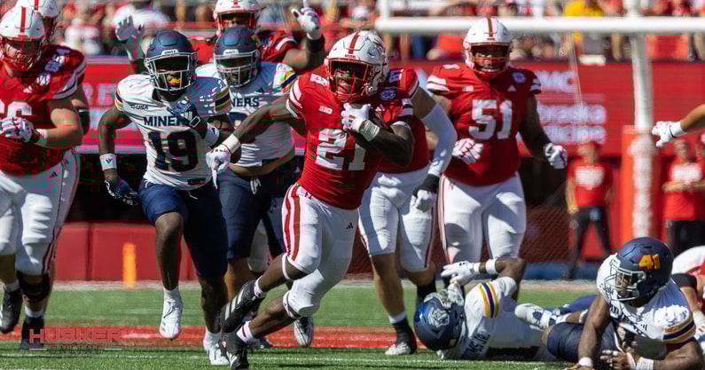 Nebraska running back Emmett Johnson