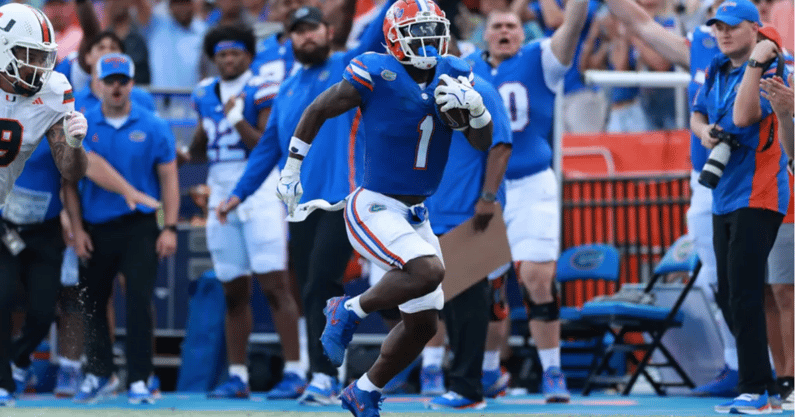 Florida Gators running back Montrell Johnson (UAA Photo / Logan Bowles)