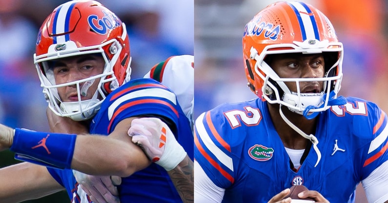 Florida QBs Graham Mertz, DJ Lagway