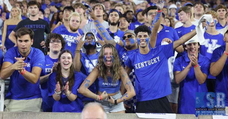 University of Kentucky students at Kroger Field - Dr. Michael Huang, Kentucky Sports Radio