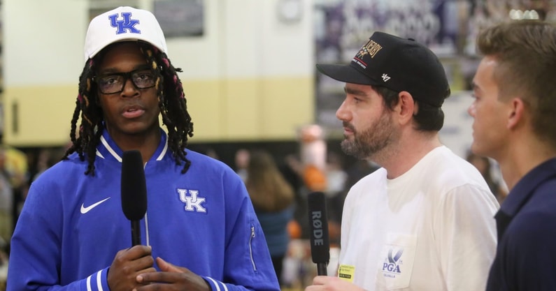 Jasper Johnson talks to KSR after announcing his commitment to Kentucky - Dylan Ballard