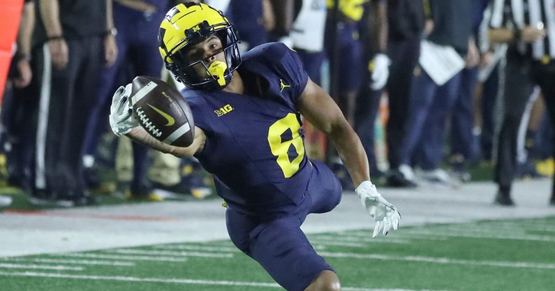 Michigan WR Tyler Morris has been quiet this year are many expected him to break out. © Kirthmon F. Dozier / USA TODAY NETWORK