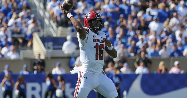 South Carolina quarterback LaNorris Sellers. Photo by: CJ Driggers | GamecockCentral