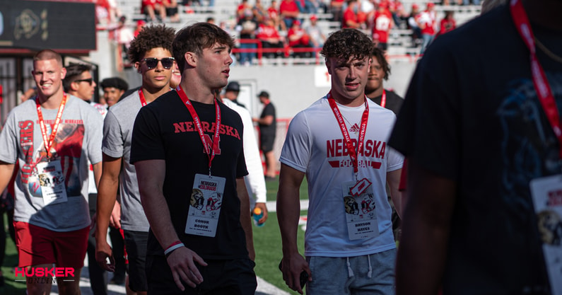 2025 commits Conor Booth and Bryson Hayes (Photo credit: Casey Fritton/HuskerOnline)