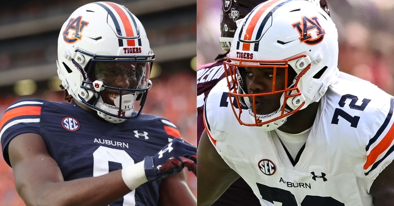 Auburn WR Cam Coleman, OL Izavion Miller