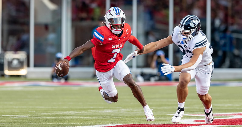 inside-kevin-jennings-first-practice-as-smu's-starting-qb