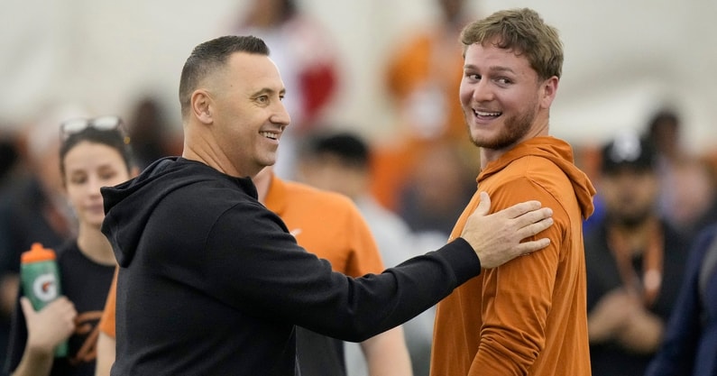 texas-head-coach-steve-sarkisian-long-way-quarterback-quinn-ewers-heisman-odds